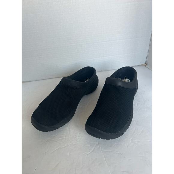 Merrell Black Encore Breeze 4 Slip On Mesh/Leather Mule Clogs Comfort Shoes 9.5 - Picture 2 of 11